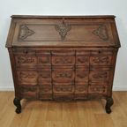 Antiek Vintage Secretaire Ladekast Landelijk Bureau Buro 1 thumbnail 2