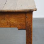 Mooie En Charmante Franse Antieke Eettafel/ Werktafel Met Een Lade Uit Eind 18e Eeuw thumbnail 3
