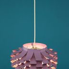 Paarse Scandinavische Design Hanglamp *** Geweldig Design *** Denemarken 1970 thumbnail 4