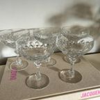 5x Vintage Kristalglas Champagnecoupes thumbnail 4