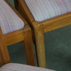 Leuke, Gezellige Set Van 8 Vintage Deens Design Eetkamerstoelen Uit De Jaren ’70 Met Mooie Licht thumbnail 13