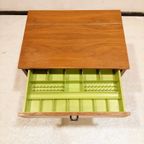 Sewing Cabinet With Reed Basket By Horn Collection, West Germany 1950s thumbnail 5