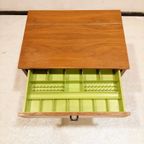 Sewing Cabinet With Reed Basket By Horn Collection, West Germany 1950S thumbnail 5