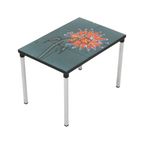 Kleine Keramische Tegeltafel Chroom Adri Belarti Oranje Bloem 47Cm thumbnail 2
