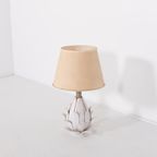 Unique Italian Design Ceramic ‘flower’ Lamp / Tafellamp, 1970’s thumbnail 2