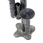 Grote Brutalist Vintage Kandelaar Vloerkandelaar thumbnail 9