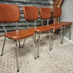 Set Retro Stoelen Frans Design 60S 4 Stuks thumbnail 3