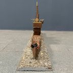 Groot Oud Volkskunst Stoom Schip thumbnail 23