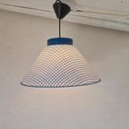 Vintage Kunststof Hanglamp Wit Blauw. thumbnail 2