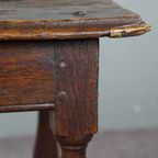 Zeer Mooie En Originele 16E Eeuwse Engelse Eiken Joint Stool thumbnail 12