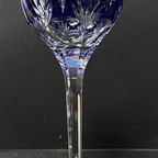 Prachtig Blauw Kristallen Wijnglas Stars Of Midnight, Ontwerp Horst Belda thumbnail 4