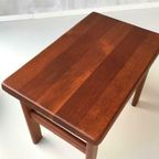 Deense Bijzettafel Niels Bach Vintage Salontafel Deens Teak thumbnail 4