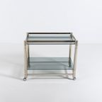 Italian Modern Chromed Steel Serving Cart/Side Table, 1970’S thumbnail 6