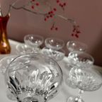 Set Van Negen Loodkristallen Champagne Coupes thumbnail 12