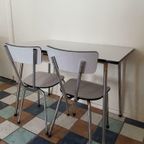 Vintage Formica Eettafel | Tafel 4 Stoelen thumbnail 3