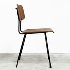 Vintage Gispen Stoelen Met Plywood Zittingen. thumbnail 3