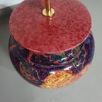 Hand - Turned Ceramic / Glazed Vase Lamp Holders 70s ( Most Likely French ) Height / Vase 40 Cm D thumbnail 5