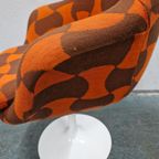 Jaren 70 Tulpstoel Oranje Fauteuil Spaceage Stoel thumbnail 11
