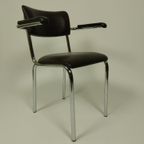 4 X Vintage Stoelen In Skai Leer By Unic Jaren 90 thumbnail 8