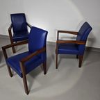 4 X Hugues Chevalier Conference Ying Bridge Chair / Leather thumbnail 3