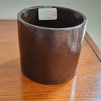 Vintage West Germany Bloempot Bruin Retro Keramiek thumbnail 2
