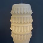 White Glass Brutalis Pendant Lamp 1960S thumbnail 5