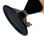 Ca. 1960 - Table Lamp With Ribbed Opaline Glass - Mounted On A Black Base thumbnail 7