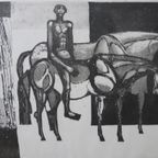 Aquatint Jan Van Helden Paarden thumbnail 9