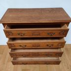 Vintage Brocante Ladekast Ladekastje Commode Kast 609 thumbnail 3