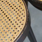 Set Van 4 Hoge Vintage Bentwood “long John” Thonet Design Stoelen thumbnail 13