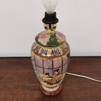 Vintage Authentieke Chinese Vaaslamp, Schemerlamp Tafellamp Porselein thumbnail 11