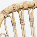 Leuke Dutch Design Rotan Fauteuil Uit De Jaren ’50 Met Een Hoge Rug thumbnail 10