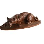 Vintage Handgesneden Houten Panter, Uit 1946 thumbnail 2