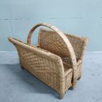 Vintage Riet/Rotan/Wicker Magazine Tijdschiften Houder thumbnail 2