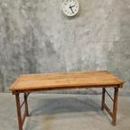 Oude Franse Tafel Klaptafel Eettafel 60X150 Cm thumbnail 13