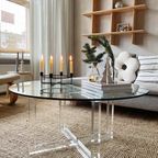 Big Round Glass Coffee Table thumbnail 9