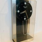 Swing Clock Twin Bird Kleine Pendulum Tafelklok , Jaren 80 thumbnail 4