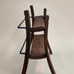 Vintage Eiken Houten Wijnrek Spaans Brutalist Flessenrek thumbnail 11