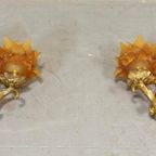 Set Van 2 Antieke Frans Louis Xv Stijl Wandlampen thumbnail 5