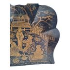 Napoleon Iii Japanse Papier-maché Kruimelverzamelaar thumbnail 5