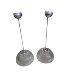 2 X Harco Loor Prisma Hanging Lamp / Glass 1980s80s thumbnail 2