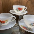 Vintage Arcopal France Cups W/Saucers - Set Of 7 thumbnail 5