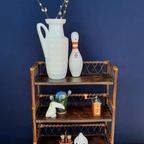 Retro Vintage Teak Fineer Mini Bureau, Bureautje, Desk, Kast thumbnail 13