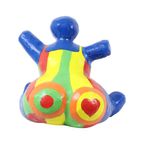 Vintage Kunstobject Beeld Dikke Dame Papier Maché Pop Art 38Cm thumbnail 11