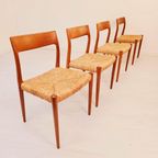 Vintage Deens Design Stoelen, Niels Otto Møller 1960, Teak thumbnail 2