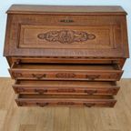Vintage Secretaire Ladekast Landelijk Bureau Buro 014 thumbnail 5