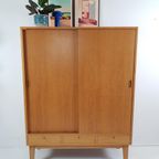 Vintage Deense Wandkast Eiken | Laden | Kast thumbnail 2