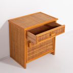 Vintage Rattan-wicker Cabinet thumbnail 3