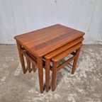 Vintage Jaren 60 Deense Mimiset, Nesting Tables Salontafel thumbnail 8