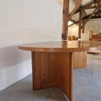 Vintage Massief Houten Uitschuifbare Eettafel Xl Design thumbnail 8